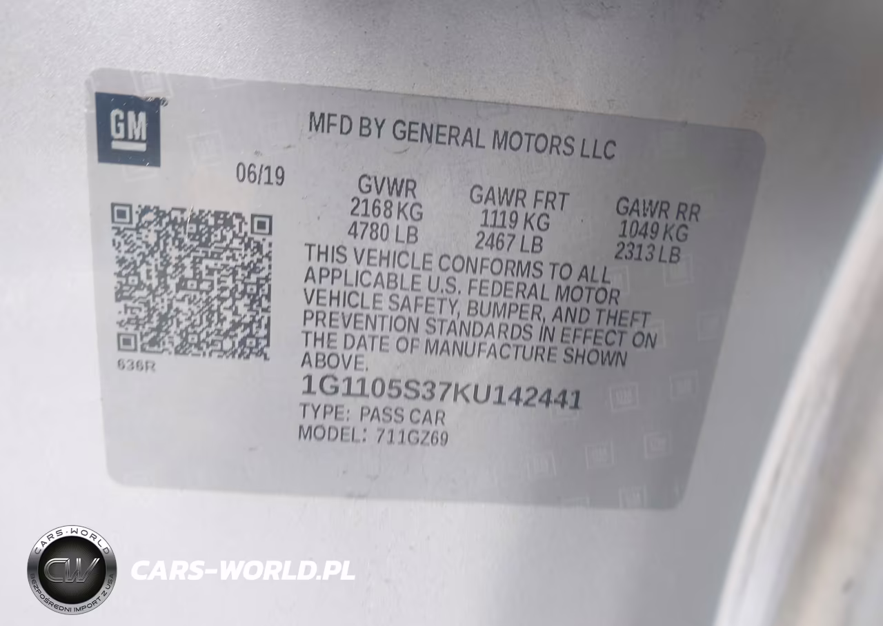 2019 Chevrolet Impala Premier VIN:1G1105S37KU142441 - 9