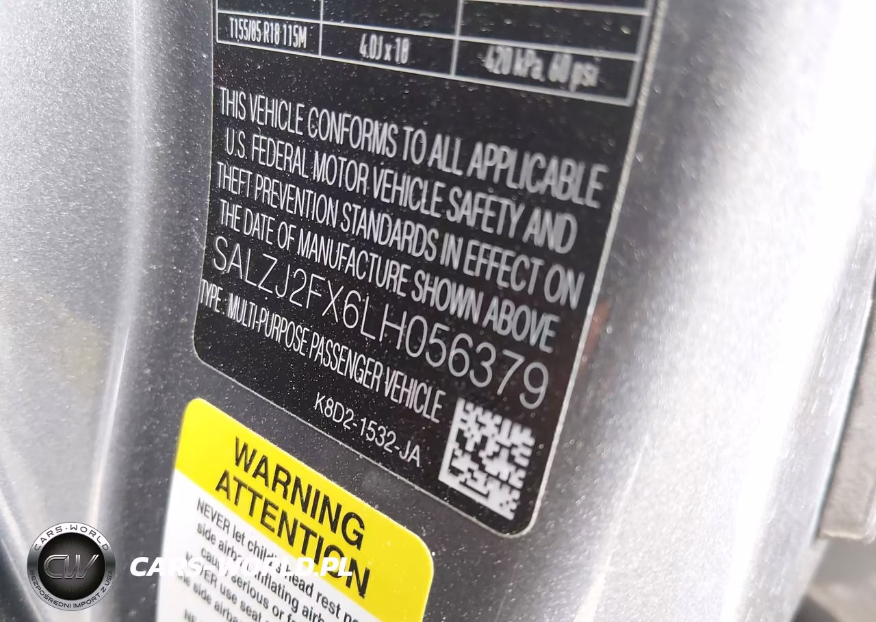 2020 Land Rover Range Rover Evoque S VIN:SALZJ2FX6LH056379 - 9
