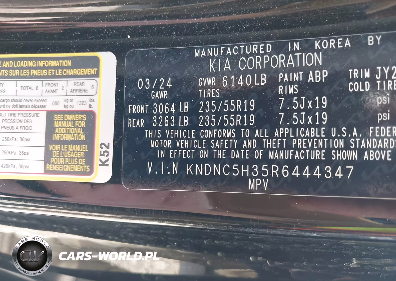 2024 Kia Carnival Mpv Ex VIN:KNDNC5H35R6444347 - 9