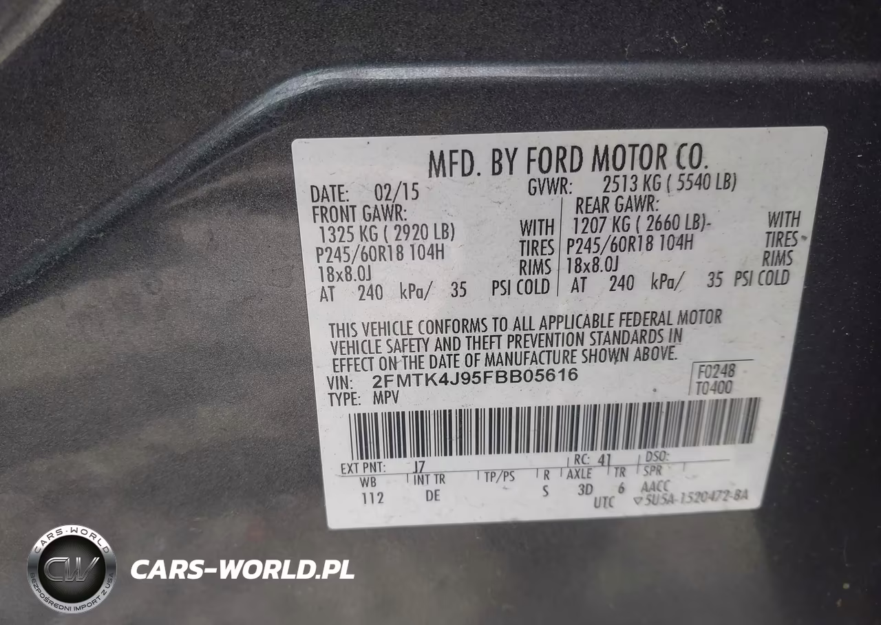2015 Ford Edge Sel VIN:2FMTK4J95FBB05616 - 9