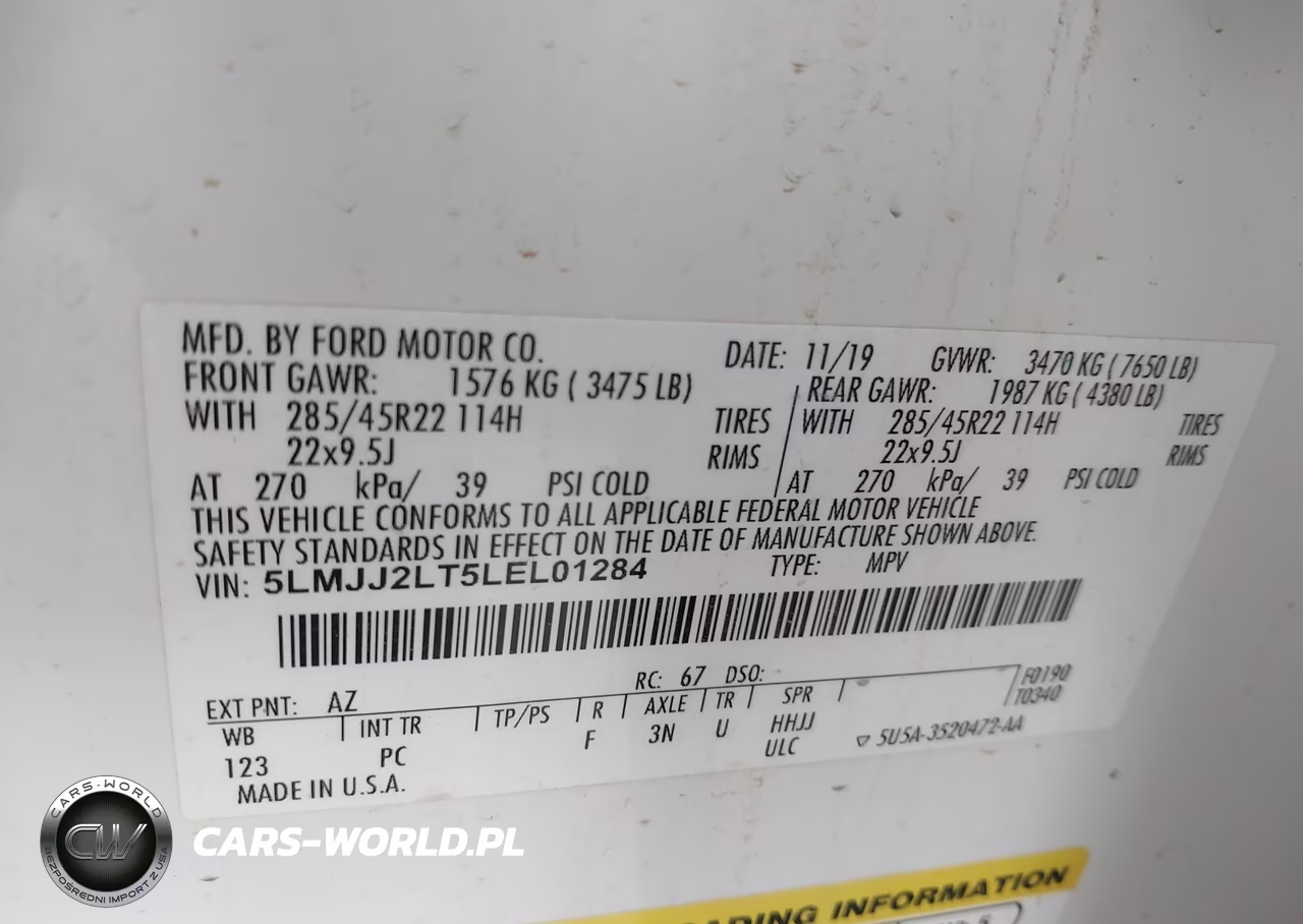 2020 Lincoln Navigator Reserve VIN:5LMJJ2LT5LEL01284 - 9