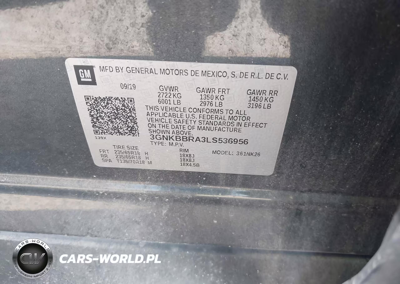 2020 Chevrolet Blazer Fwd 1Lt VIN:3GNKBBRA3LS536956 - 9