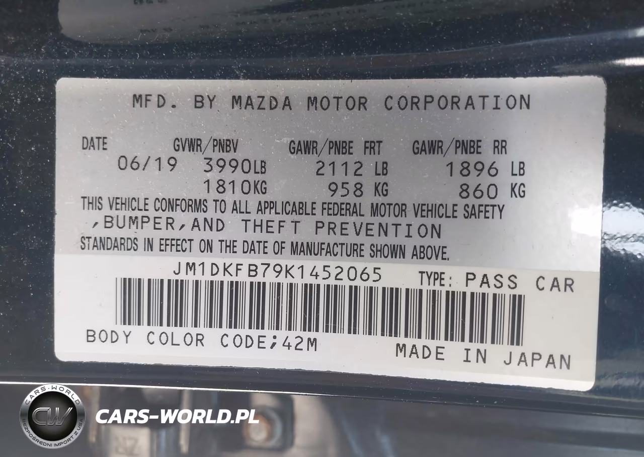 2019 Mazda Cx-3 Sport VIN:JM1DKFB79K1452065 - 9