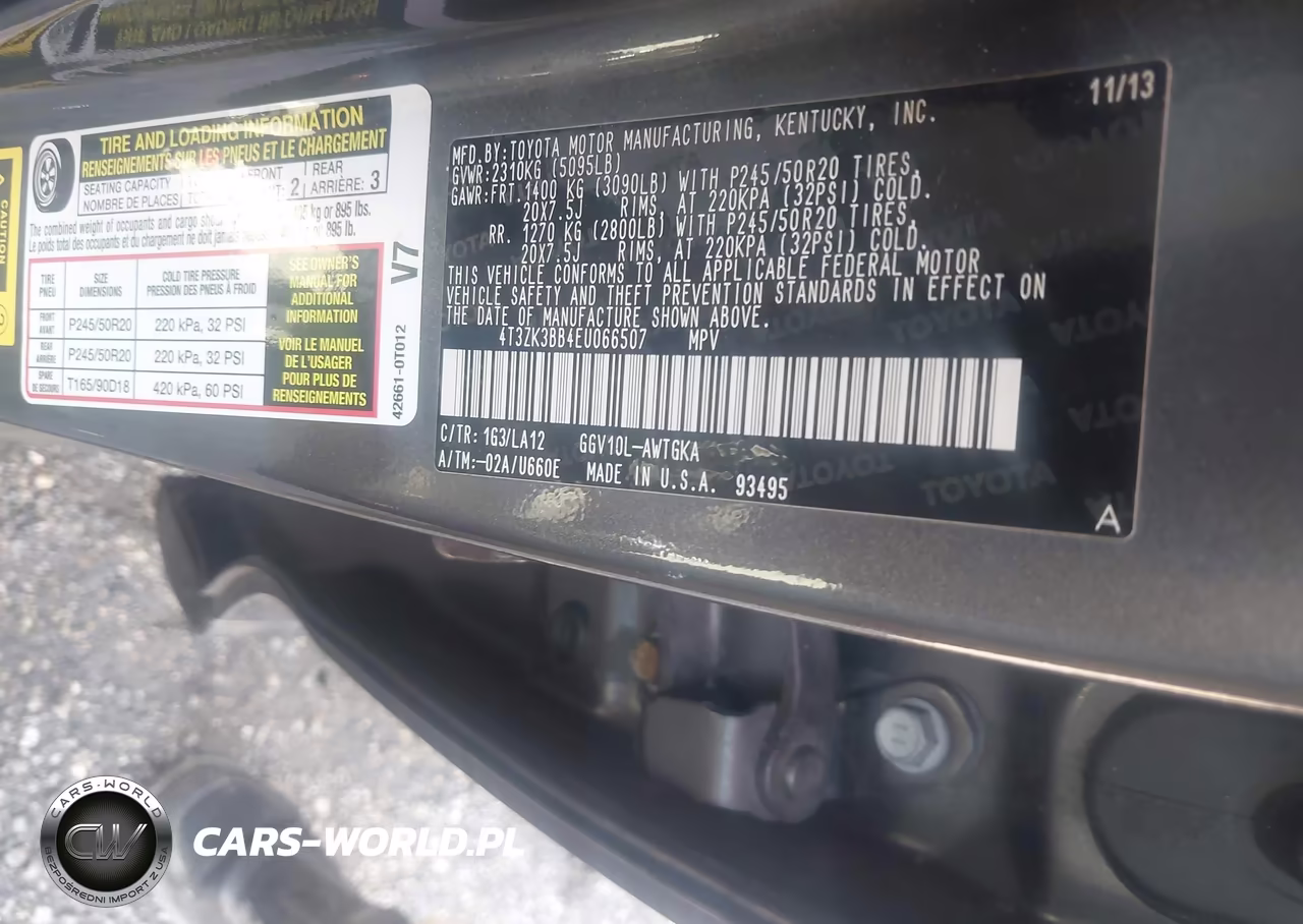 2014 Toyota Venza Xle V6 VIN:4T3ZK3BB4EU066507 - 9
