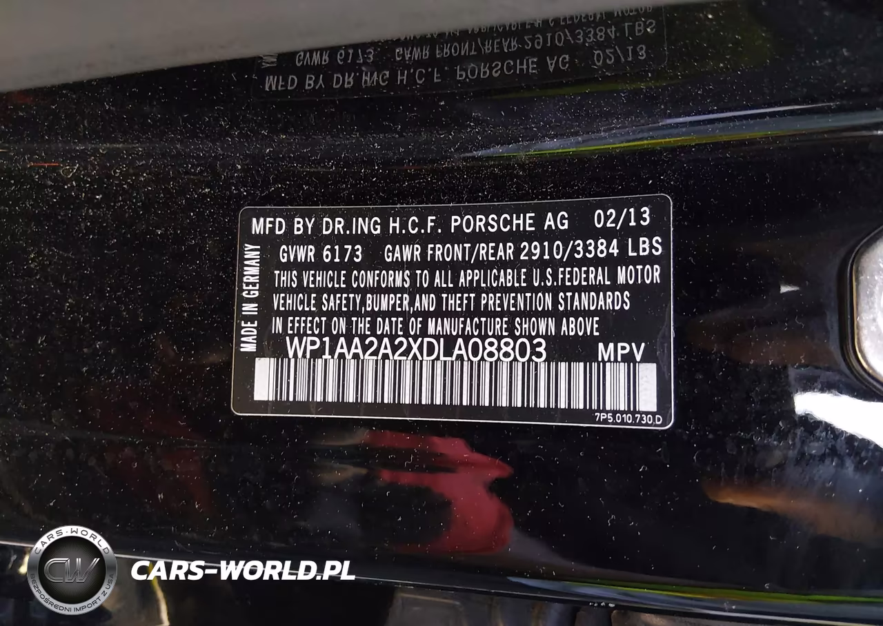2013 Porsche Cayenne VIN:WP1AA2A2XDLA08803 - 9