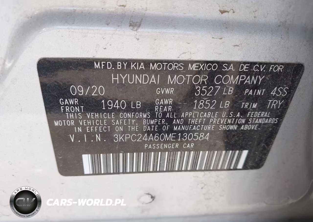 2021 Hyundai Accent Se VIN:3KPC24A60ME130584 - 9