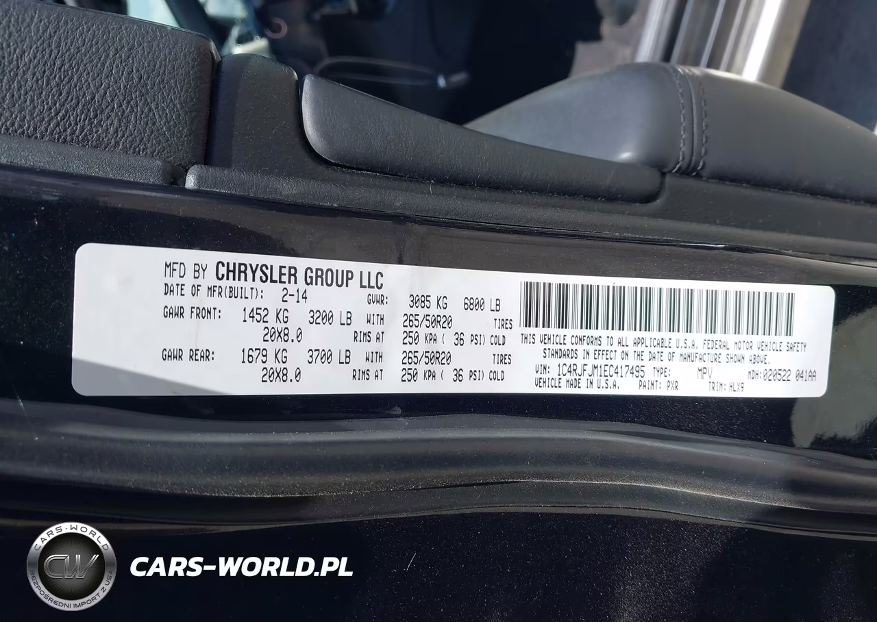 2014 Jeep Grand Cherokee Summit VIN:1C4RJFJM1EC417495 - 9