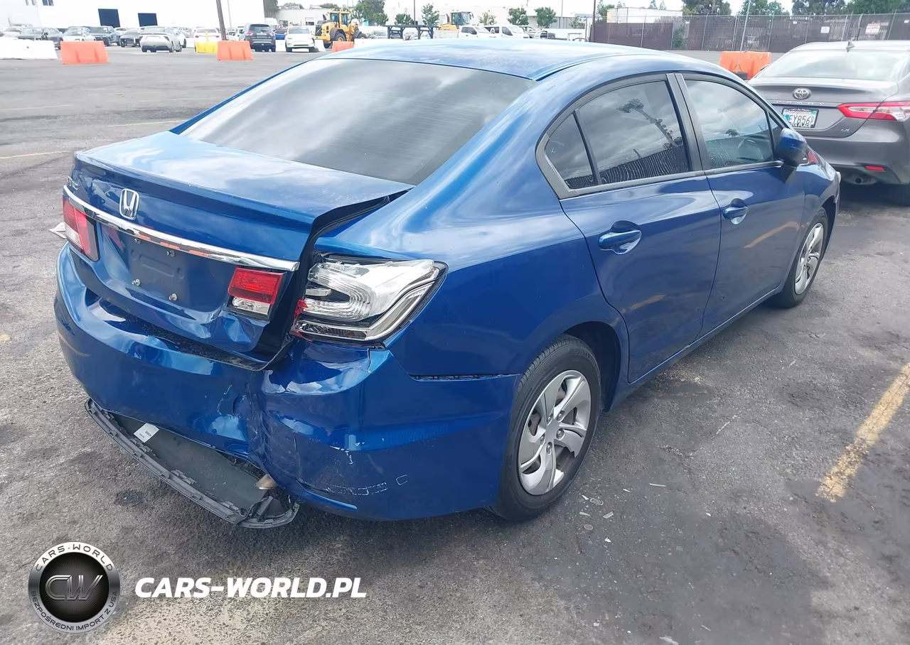 2014 Honda Civic Lx VIN:19XFB2F54EE041846 - 4