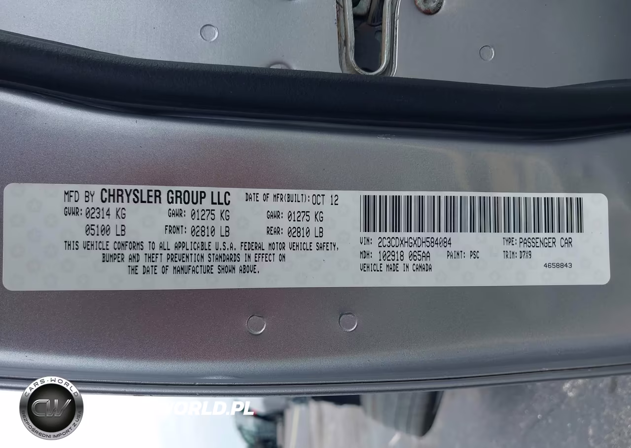 2013 Dodge Charger Sxt VIN:2C3CDXHGXDH584084 - 9