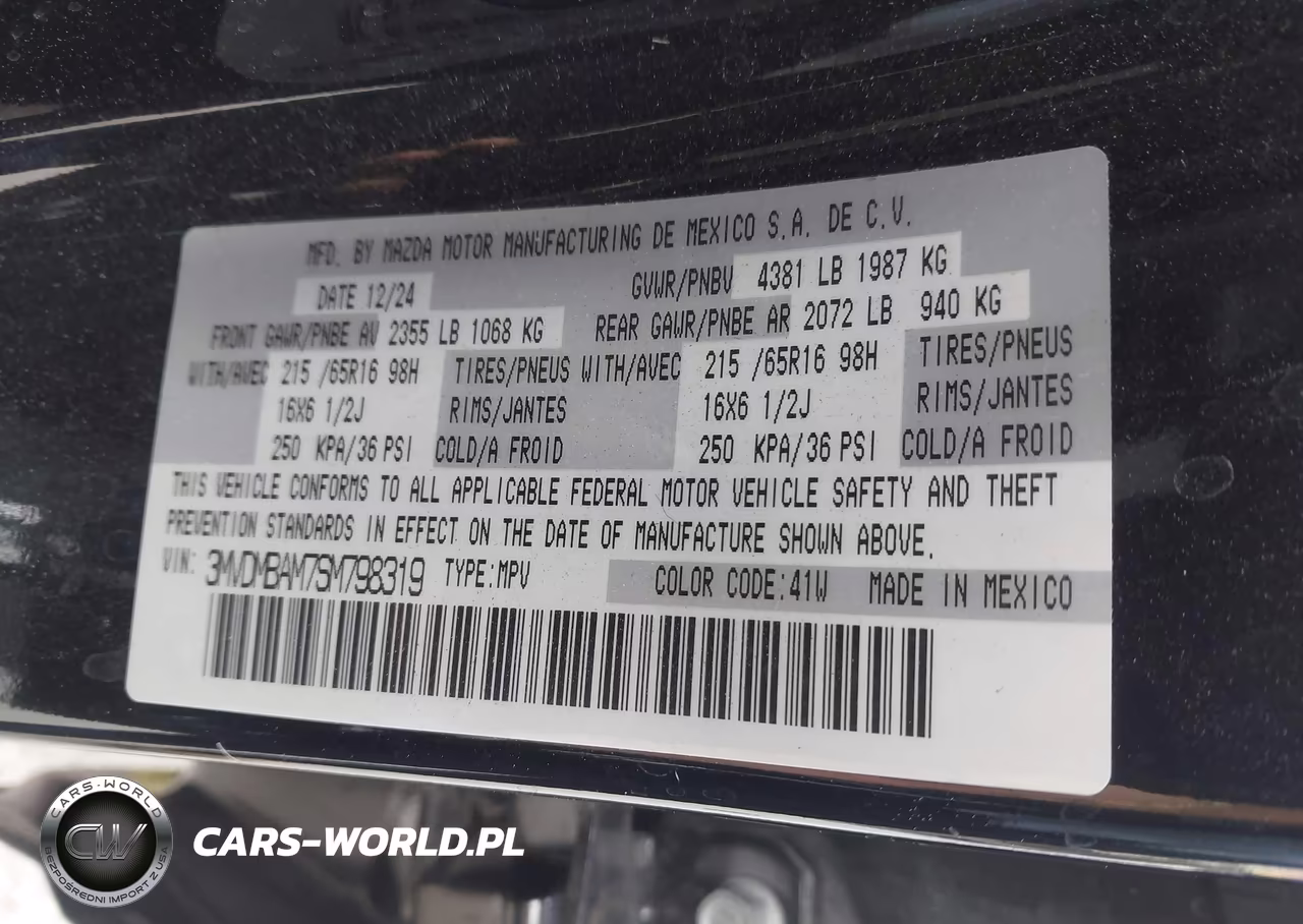 2025 Mazda Cx-30 2.5 S VIN:3MVDMBAM7SM798319 - 9