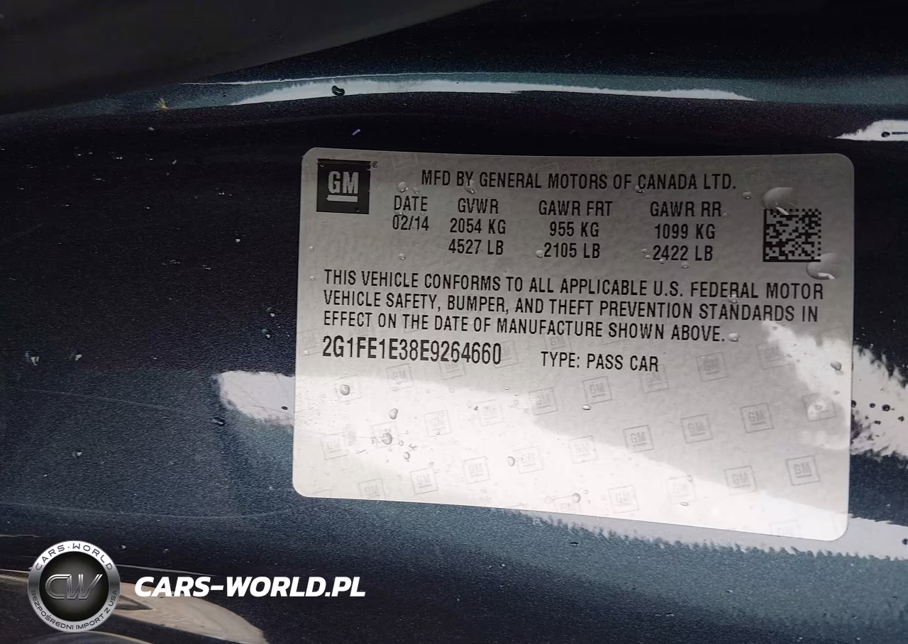 2014 Chevrolet Camaro 1Ls VIN:2G1FE1E38E9264660 - 9