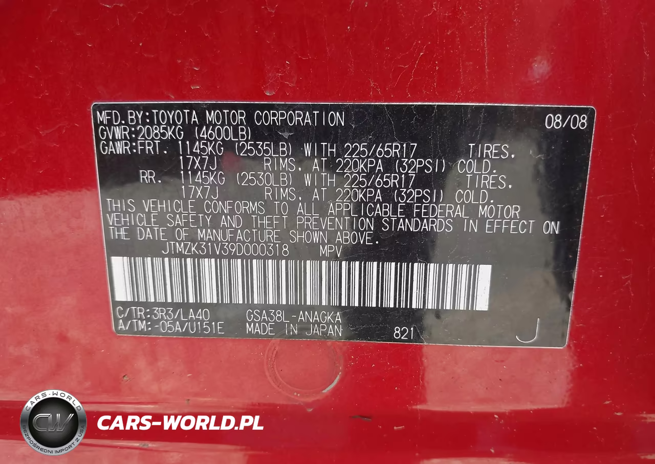 2009 Toyota Rav4 Limited V6 VIN:JTMZK31V39D000318 - 9