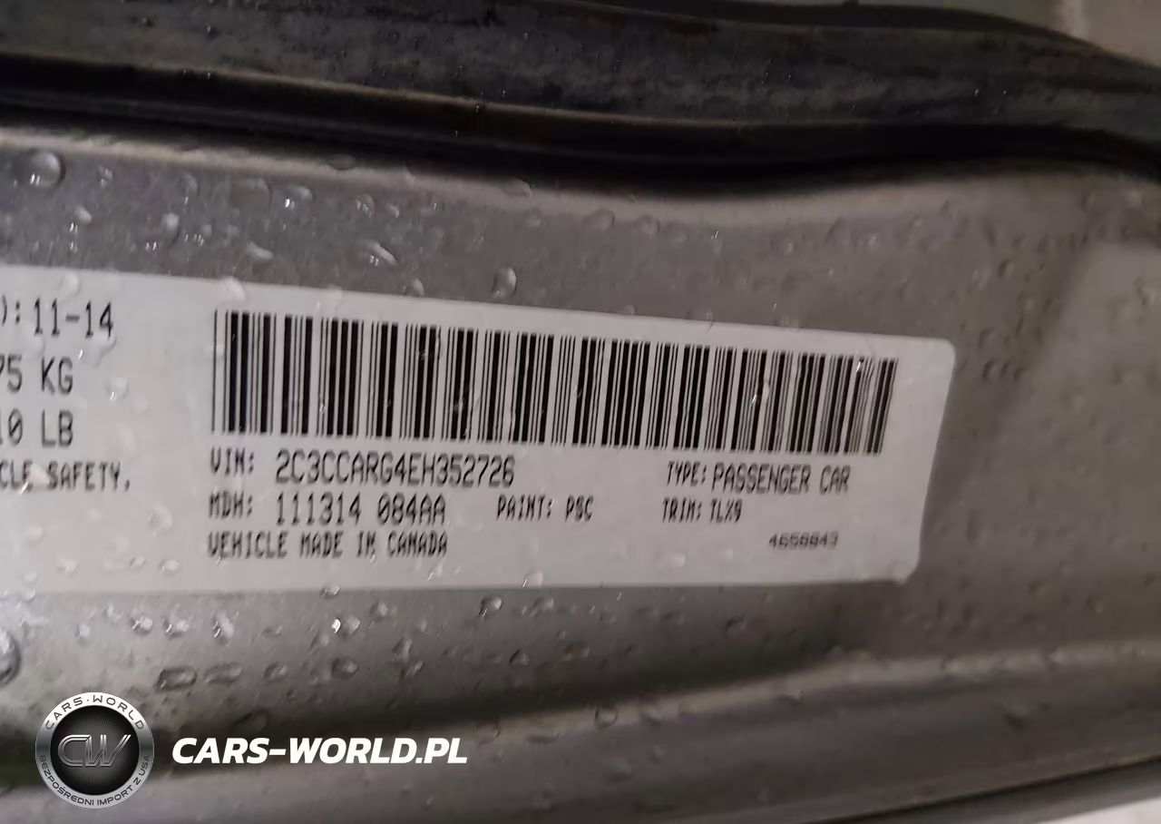 2014 Chrysler 300 VIN:2C3CCARG4EH352726 - 9