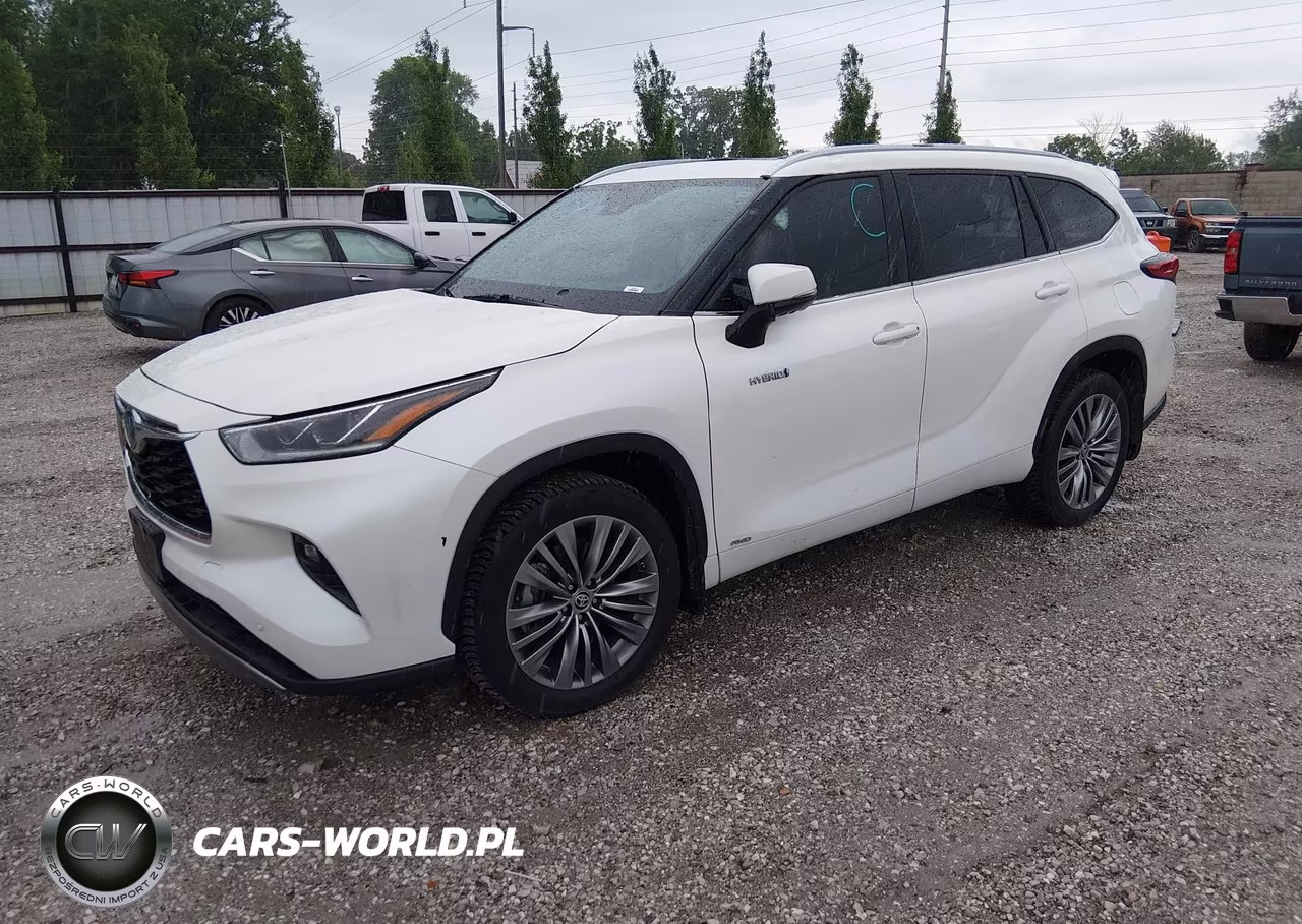 2021 Toyota Highlander Hybrid Platinum VIN:5TDEBRCHXMS019339 - 2