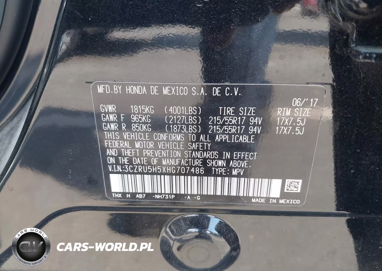 2017 Honda Hr-V Ex VIN:3CZRU5H5XHG707486 - 9