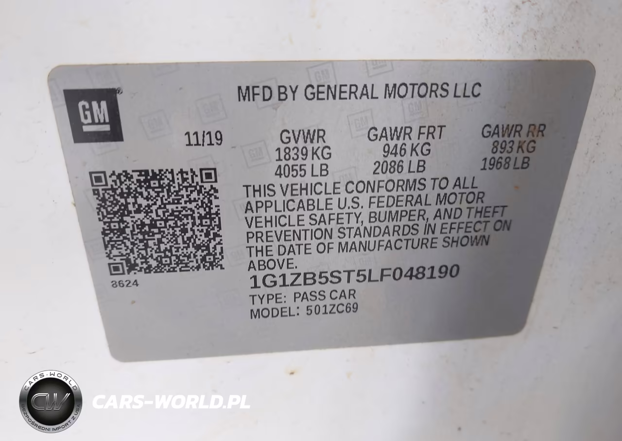 2020 Chevrolet Malibu Fwd Ls VIN:1G1ZB5ST5LF048190 - 9