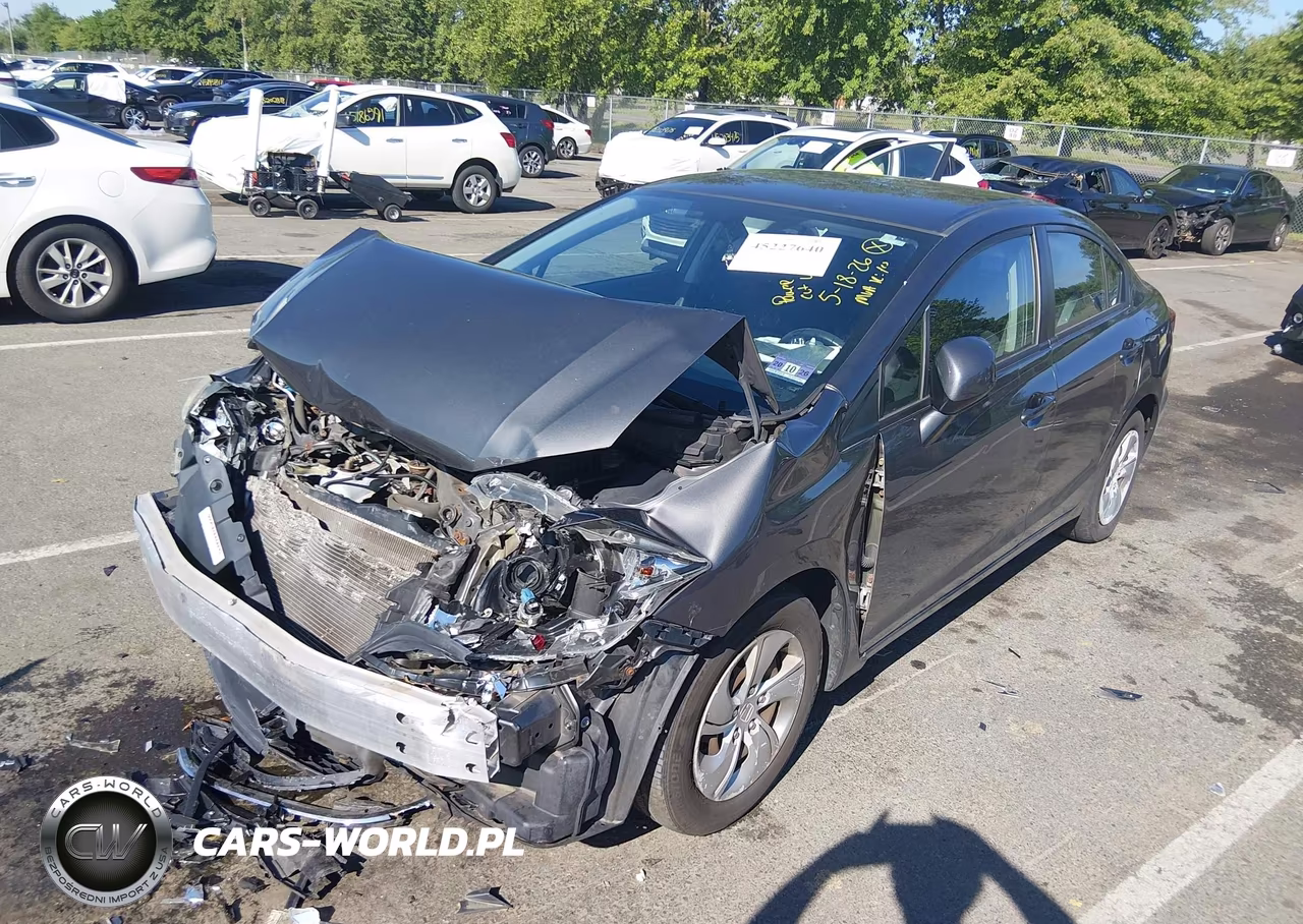 2013 Honda Civic Lx VIN:2HGFB2F54DH585624 - 2