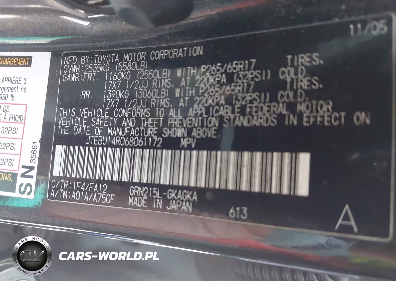 2006 Toyota 4Runner Sr5 VIN:JTEBU14R068061172 - 9