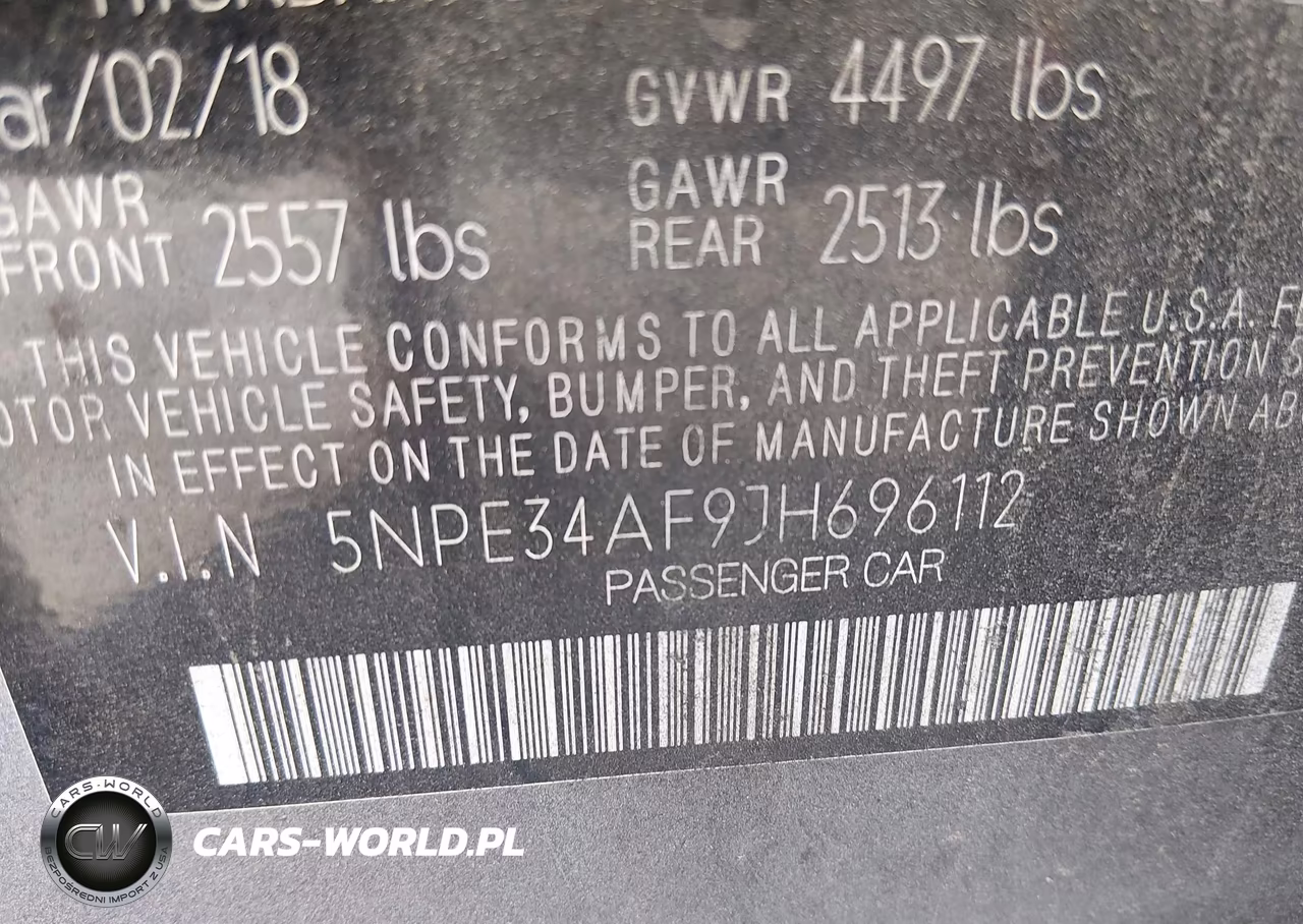2018 Hyundai Sonata Limited VIN:5NPE34AF9JH696112 - 9
