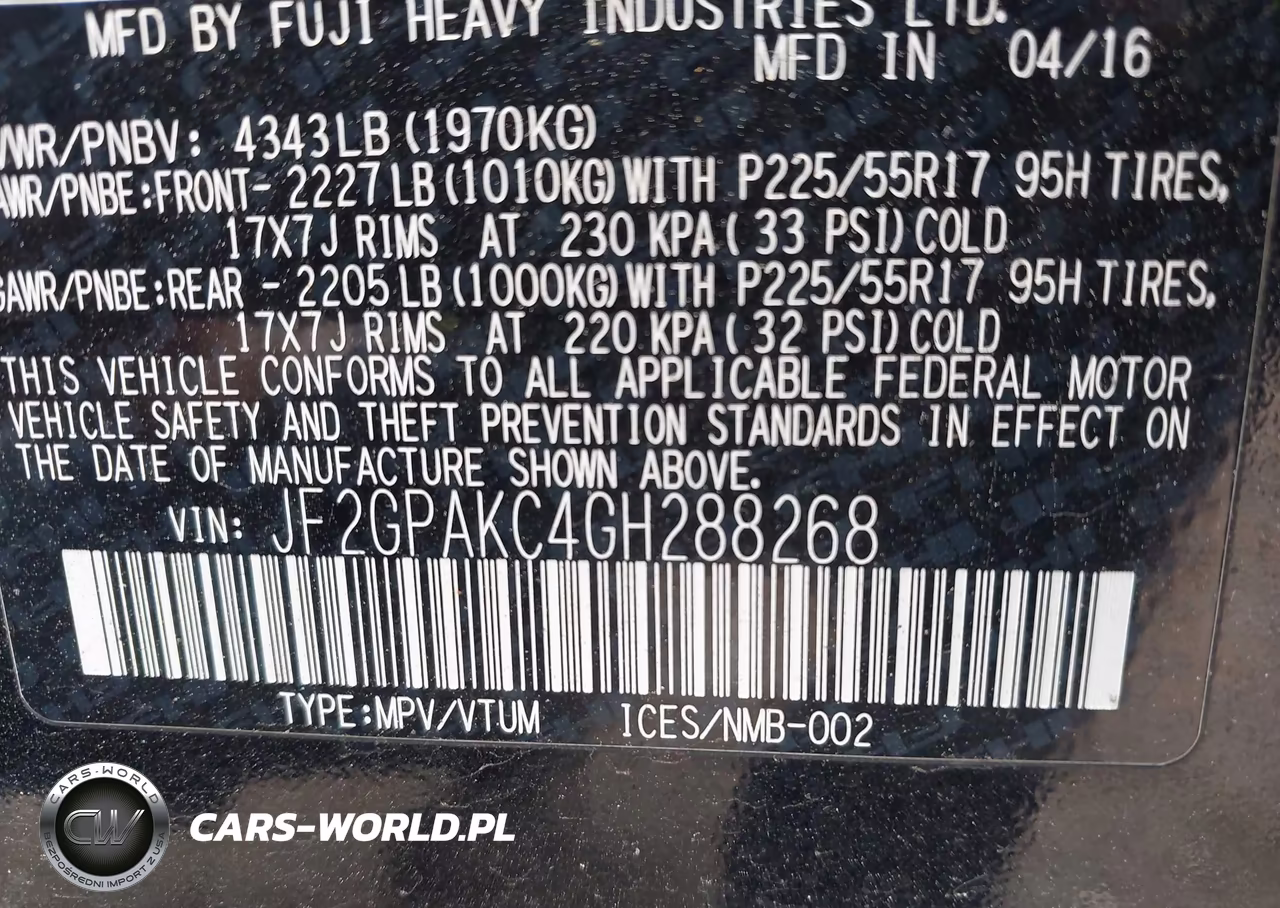 2016 Subaru Crosstrek 2.0I Limited VIN:JF2GPAKC4GH288268 - 9