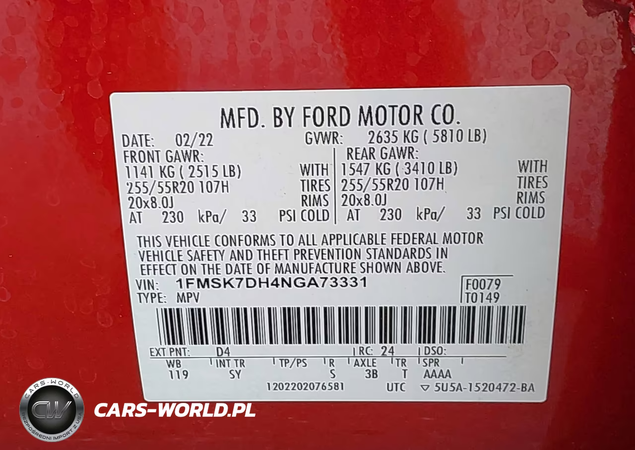 2022 Ford Explorer Xlt VIN:1FMSK7DH4NGA73331 - 9