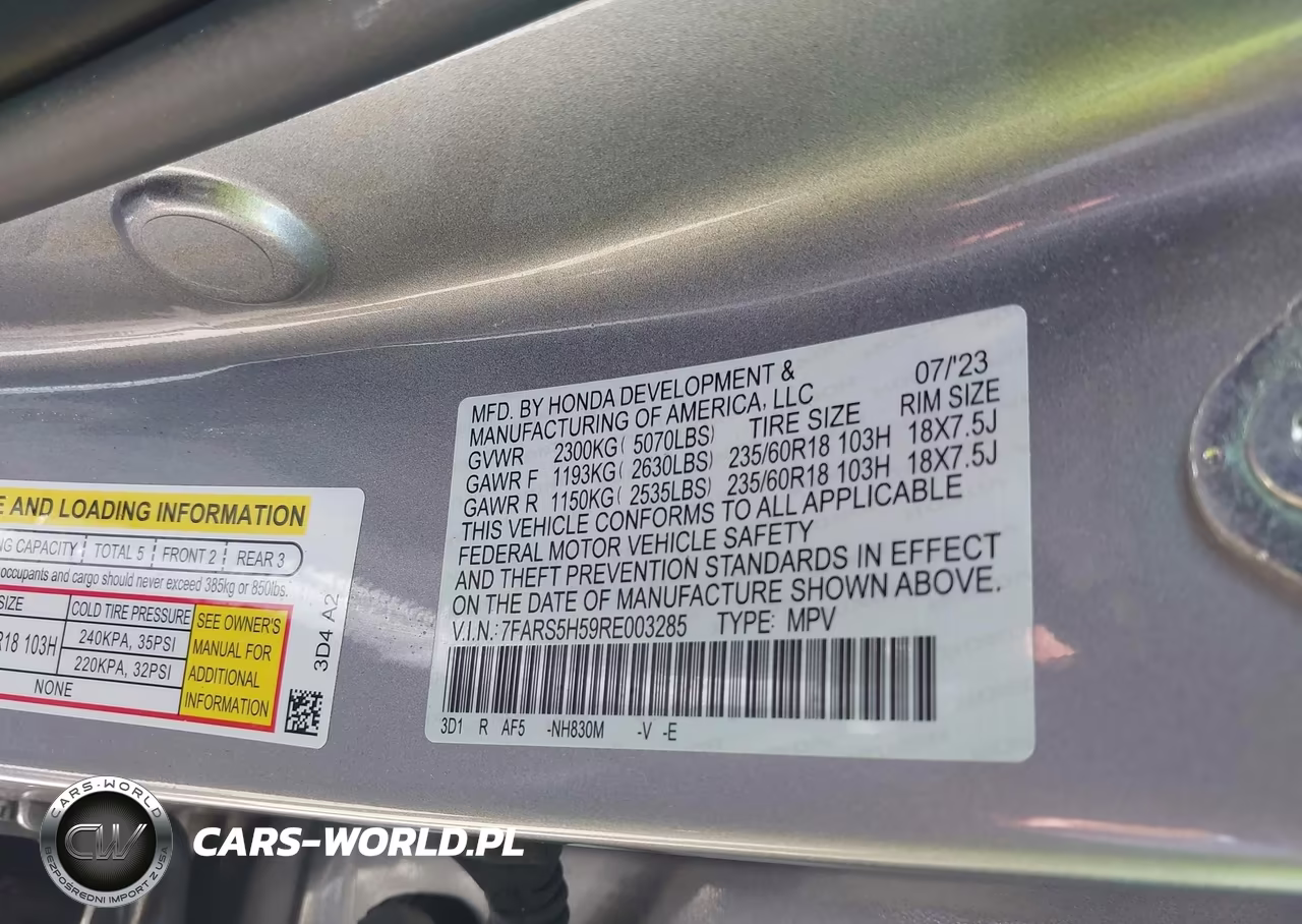 2024 Honda Cr-V Hybrid Sport VIN:7FARS5H59RE003285 - 9