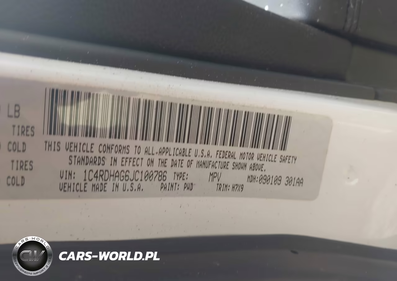 2018 Dodge Durango Sxt VIN:1C4RDHAG6JC100786 - 9