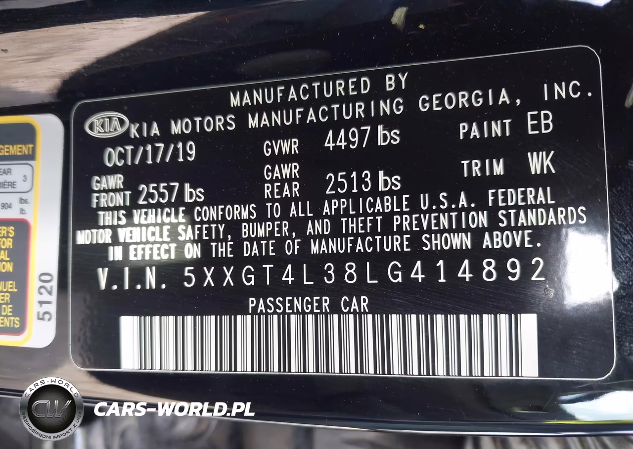 2020 Kia Optima Lx VIN:5XXGT4L38LG414892 - 9