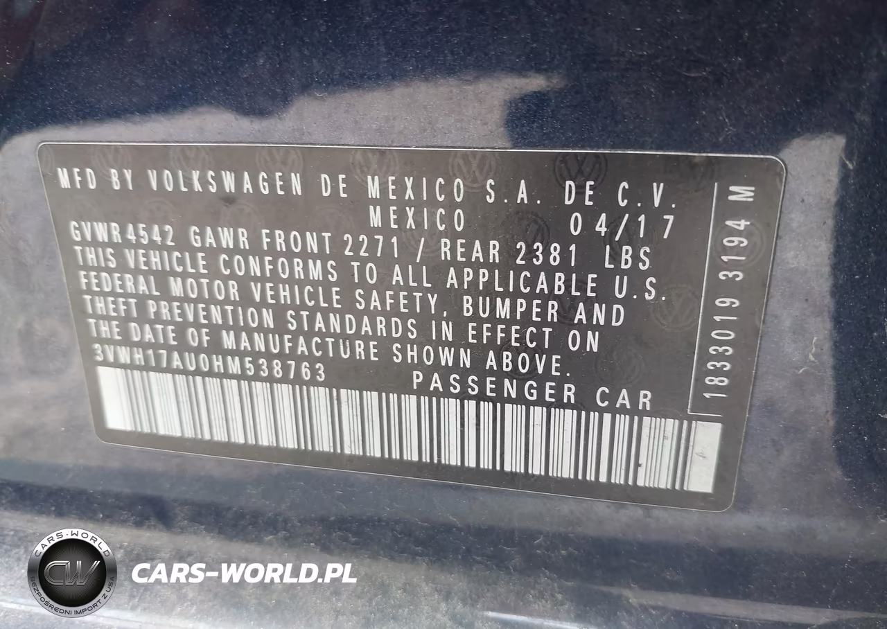 2017 Volkswagen Golf Alltrack Tsi S-Tsi Se-Tsi Sel VIN:3VWH17AU0HM538763 - 9