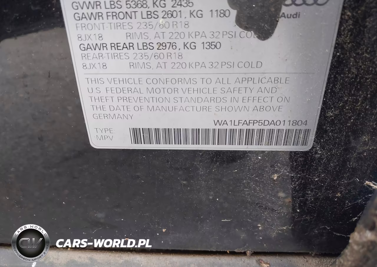 2013 Audi Q5 2.0T Premium VIN:WA1LFAFP5DA011804 - 9
