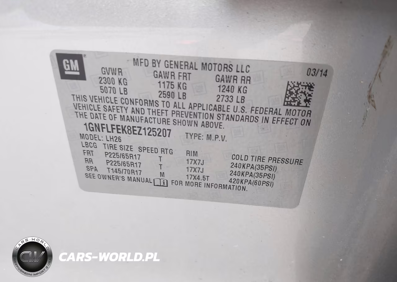 2014 Chevrolet Equinox 1Lt VIN:1GNFLFEK8EZ125207 - 9