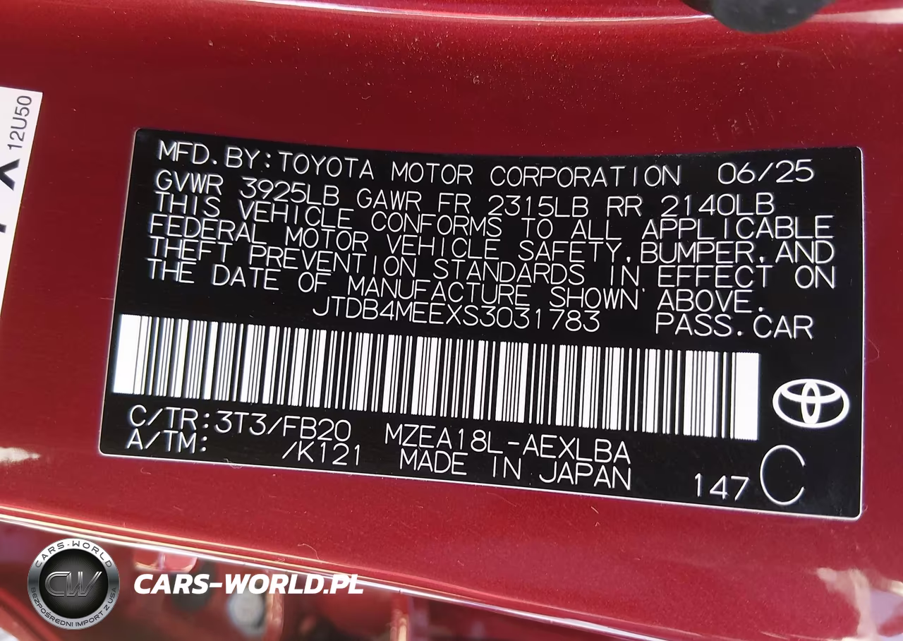 2025 Toyota Corolla Le VIN:JTDB4MEEXS3031783 - 9