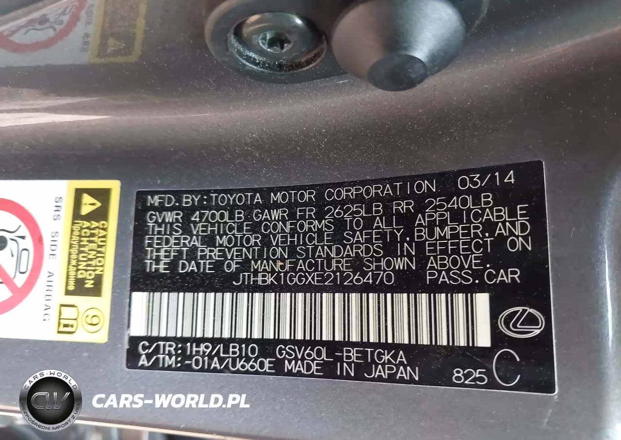 2014 Lexus Es 350 VIN:JTHBK1GGXE2126470 - 9