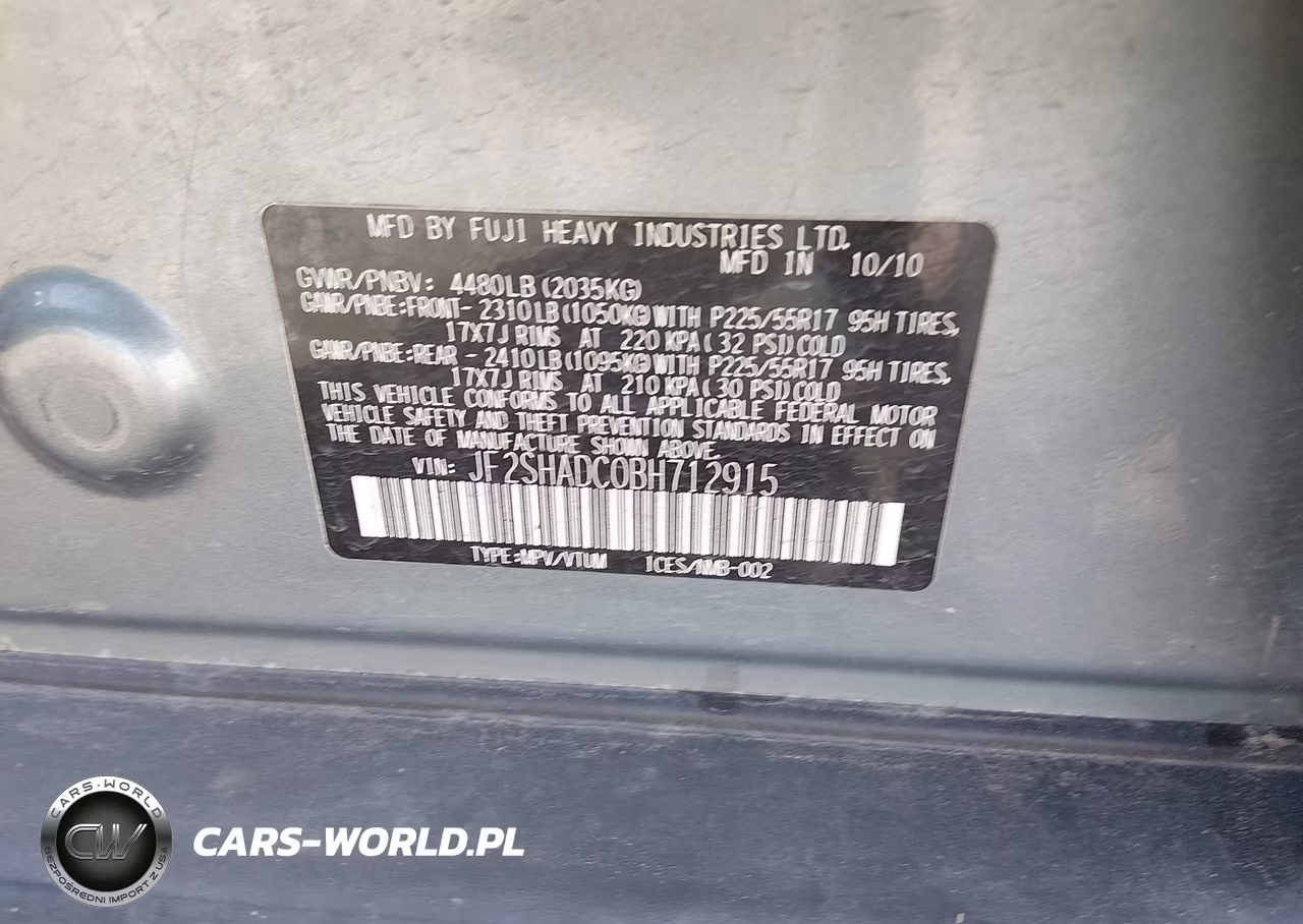 2011 Subaru Forester 2.5X Premium VIN:JF2SHADC0BH712915 - 9