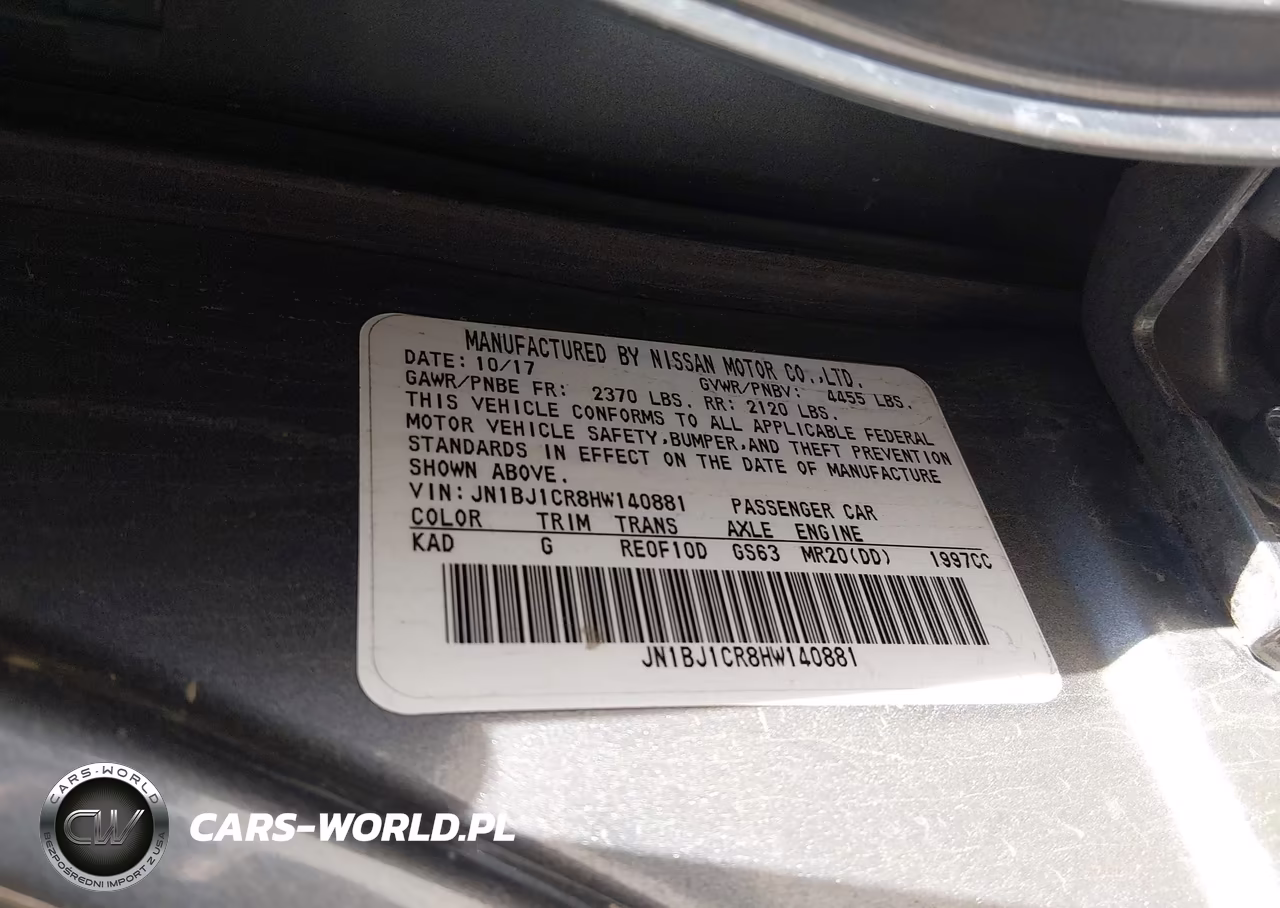 2017 Nissan Rogue Sport S VIN:JN1BJ1CR8HW140881 - 9