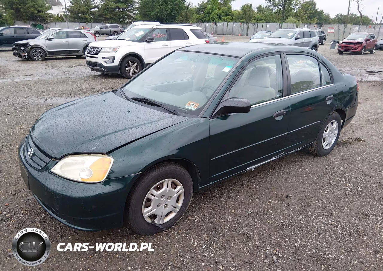 2001 Honda Civic Lx VIN:2HGES16511H584979 - 2