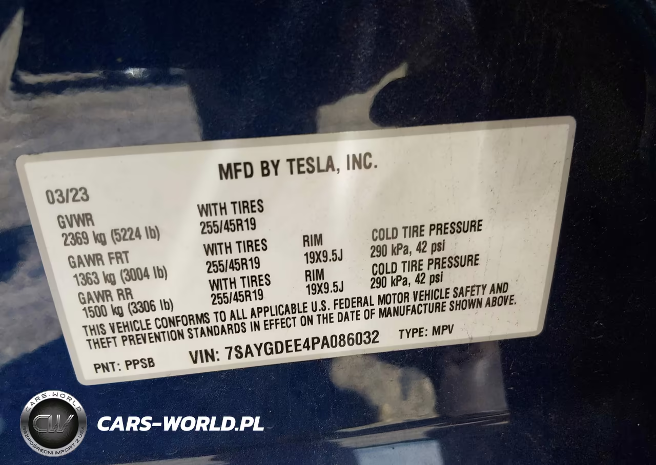 2023 Tesla Model Y Awd-Long Range Dual Motor All-Wheel Drive VIN:7SAYGDEE4PA086032 - 9