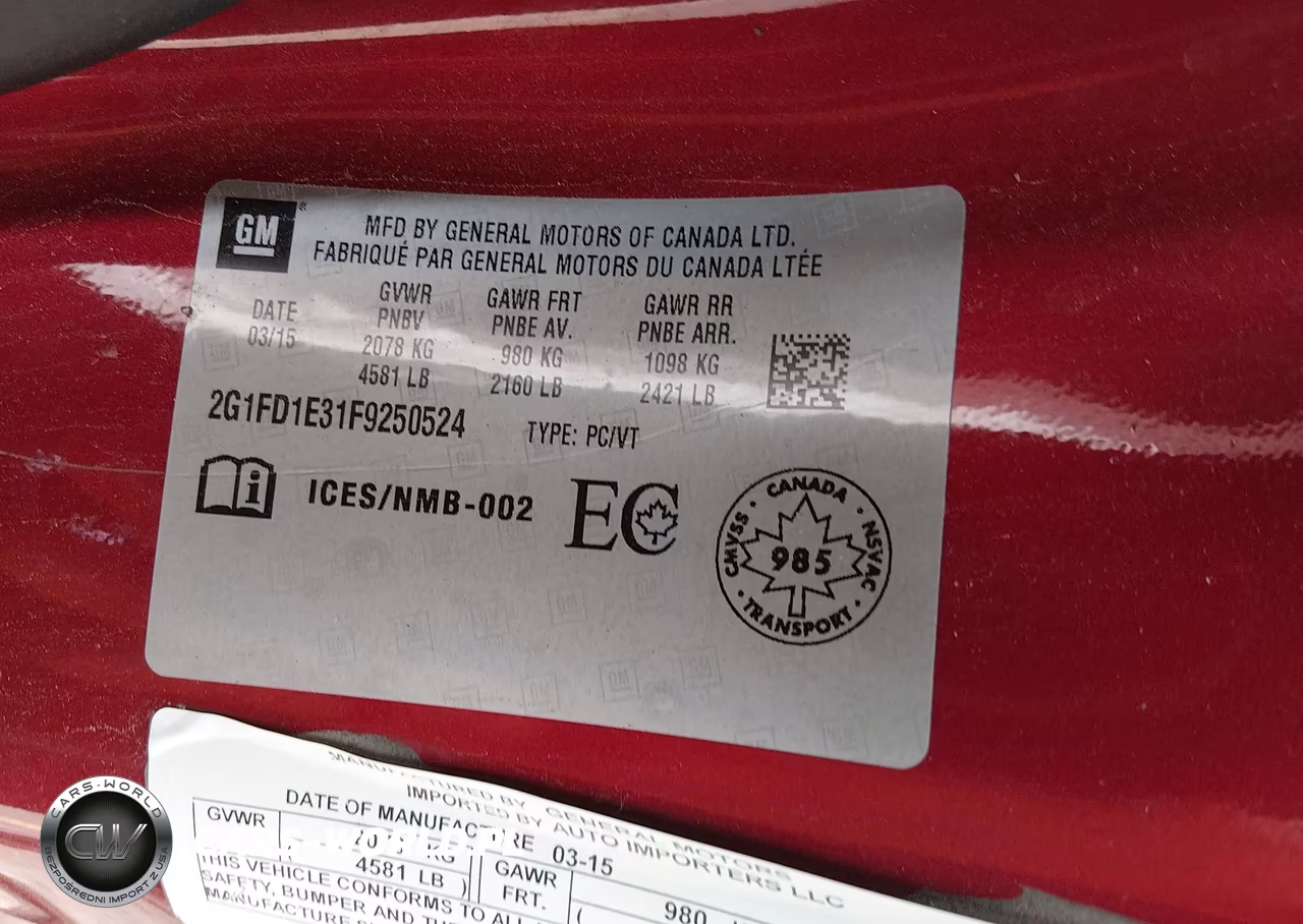 2015 Chevrolet Camaro 1Lt VIN:2G1FD1E31F9250524 - 9