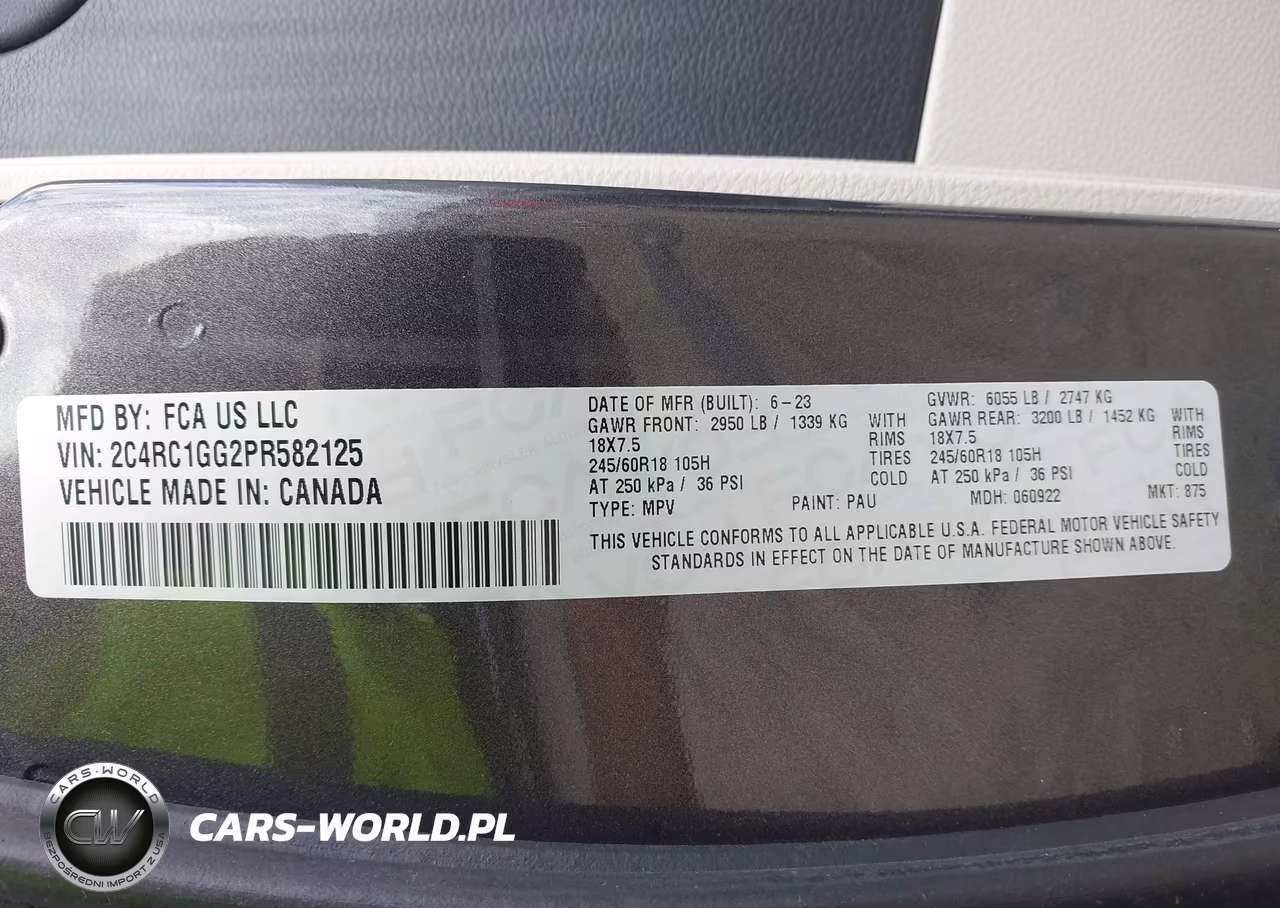 2023 Chrysler Pacifica Limited VIN:2C4RC1GG2PR582125 - 9