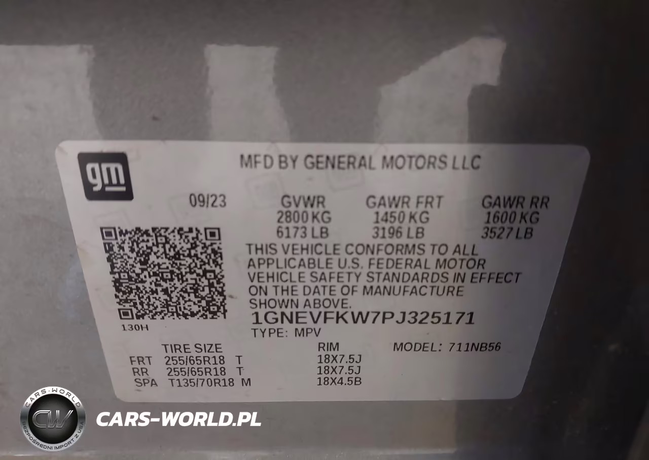 2023 Chevrolet Traverse Awd Ls VIN:1GNEVFKW7PJ325171 - 9