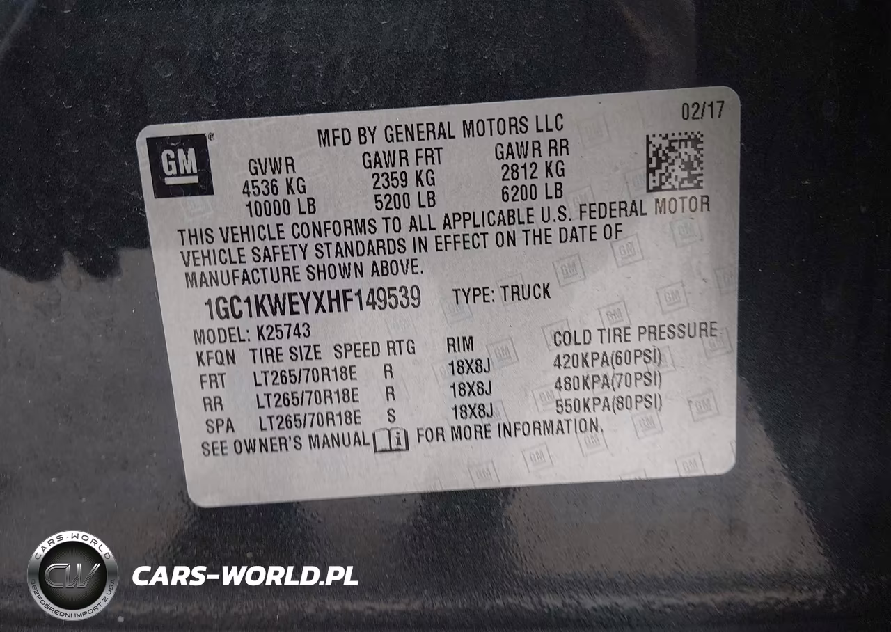 2017 Chevrolet Silverado 2500Hd Ltz VIN:1GC1KWEYXHF149539 - 9