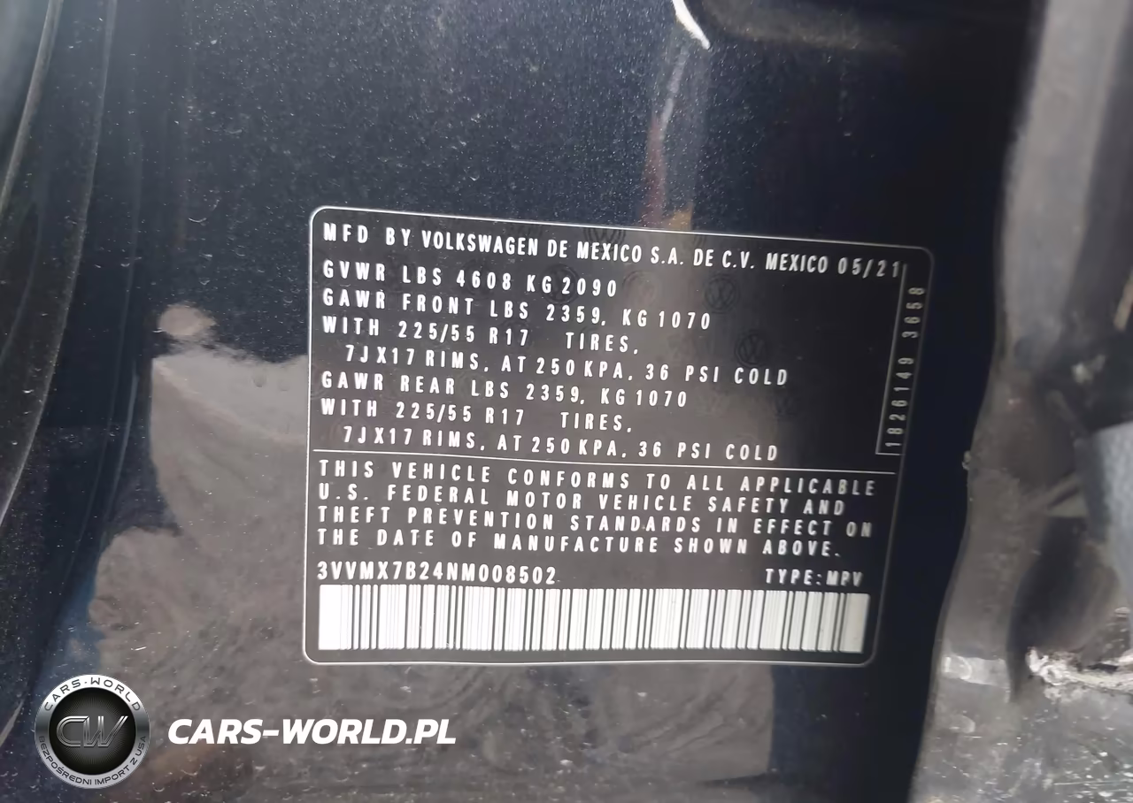 2022 Volkswagen Taos 1.5T S VIN:3VVMX7B24NM008502 - 9
