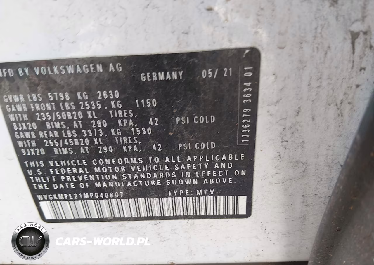 2021 Volkswagen Id.4 Pro S VIN:WVGKMPE21MP040807 - 9