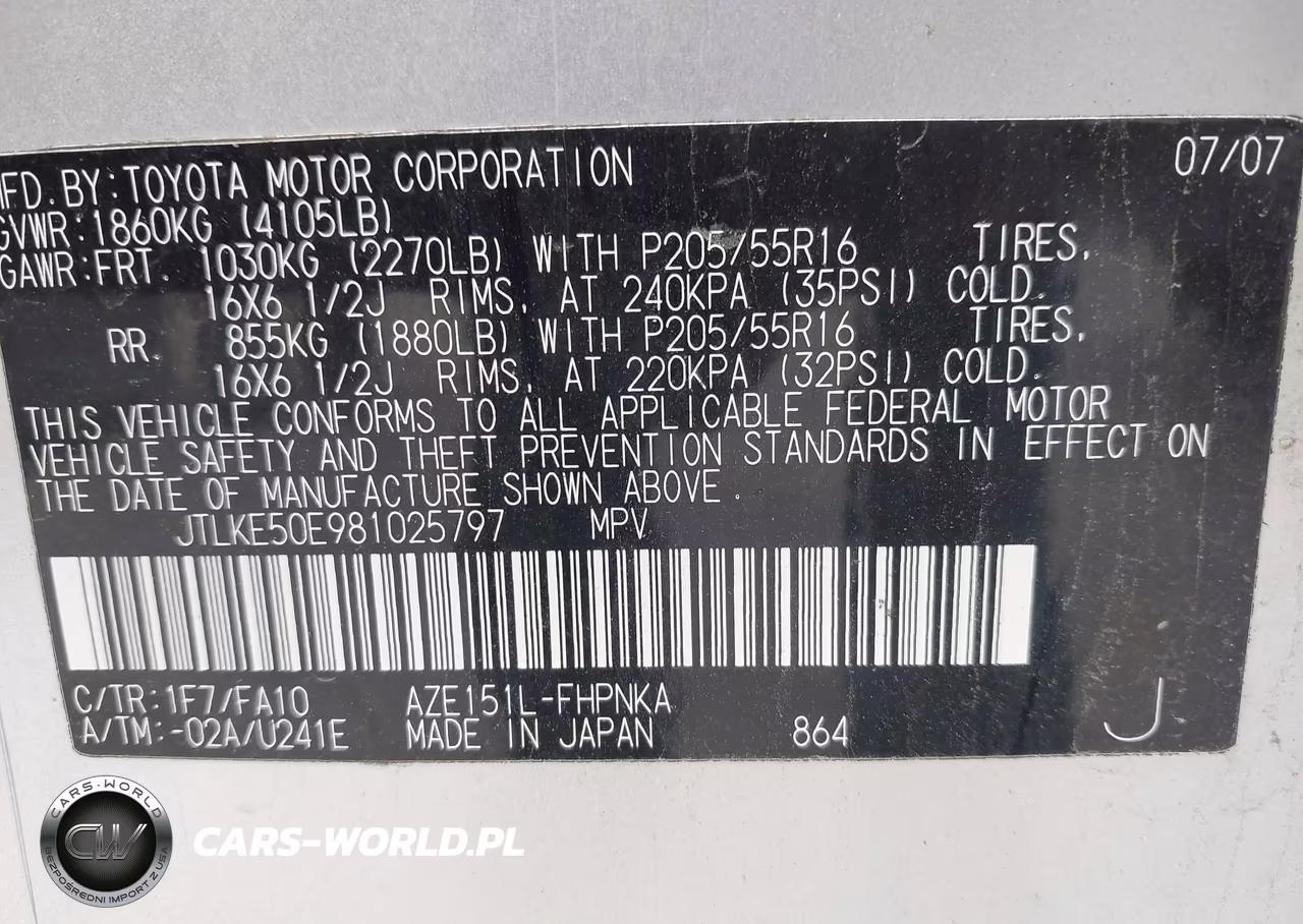 2008 Scion Xb VIN:JTLKE50E981025797 - 9