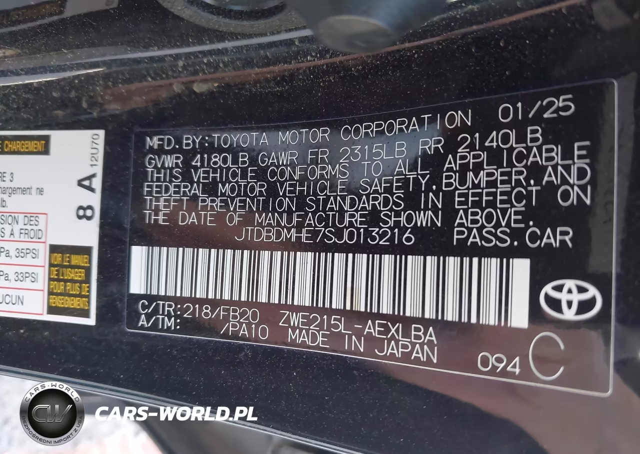 2025 Toyota Corolla Hybrid Le VIN:JTDBDMHE7SJ013216 - 9