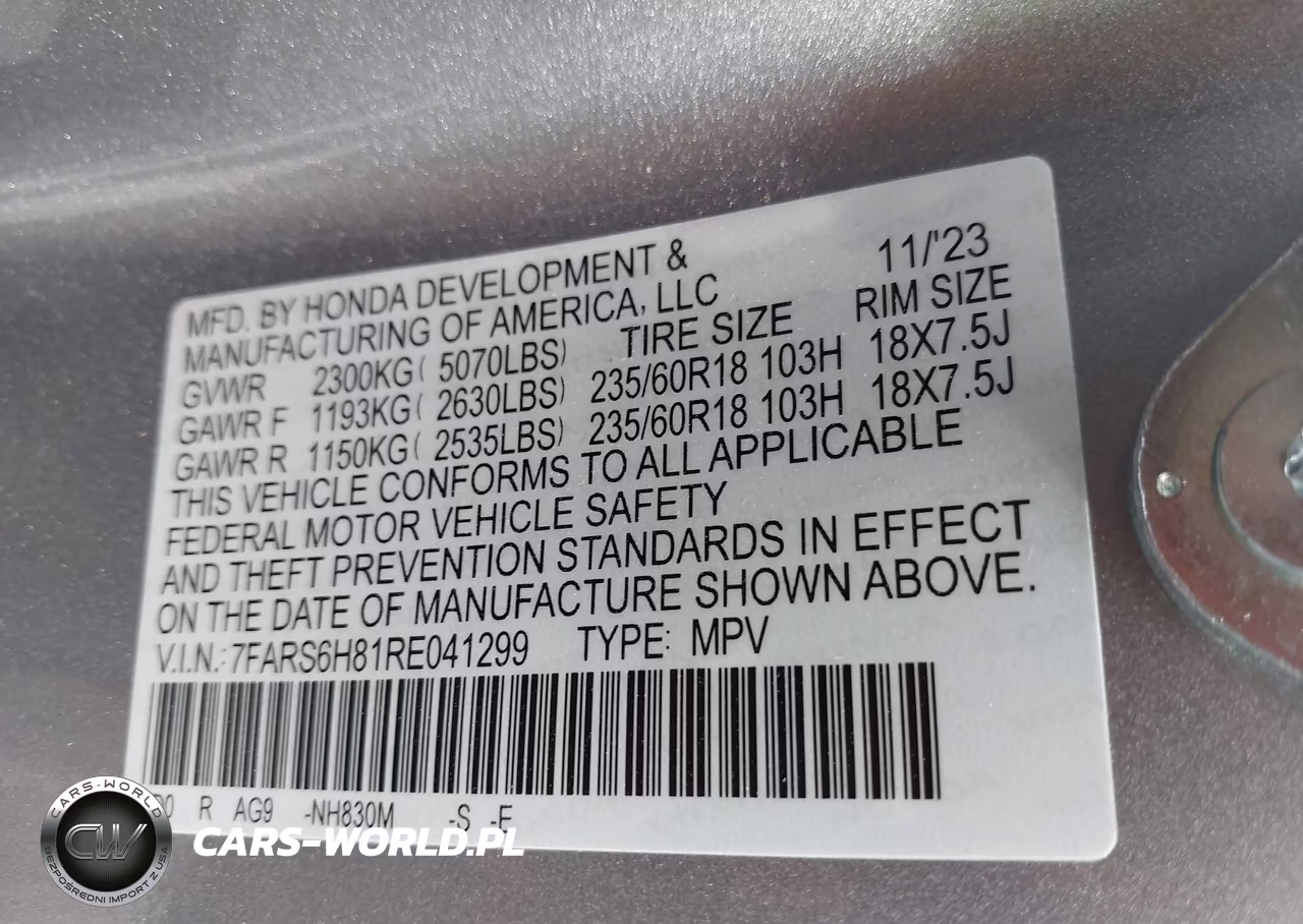 2024 Honda Cr-V Hybrid Sport-L VIN:7FARS6H81RE041299 - 9