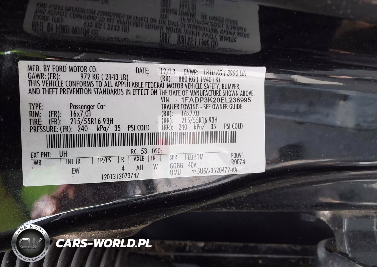 2014 Ford Focus Se VIN:1FADP3K20EL236995 - 9