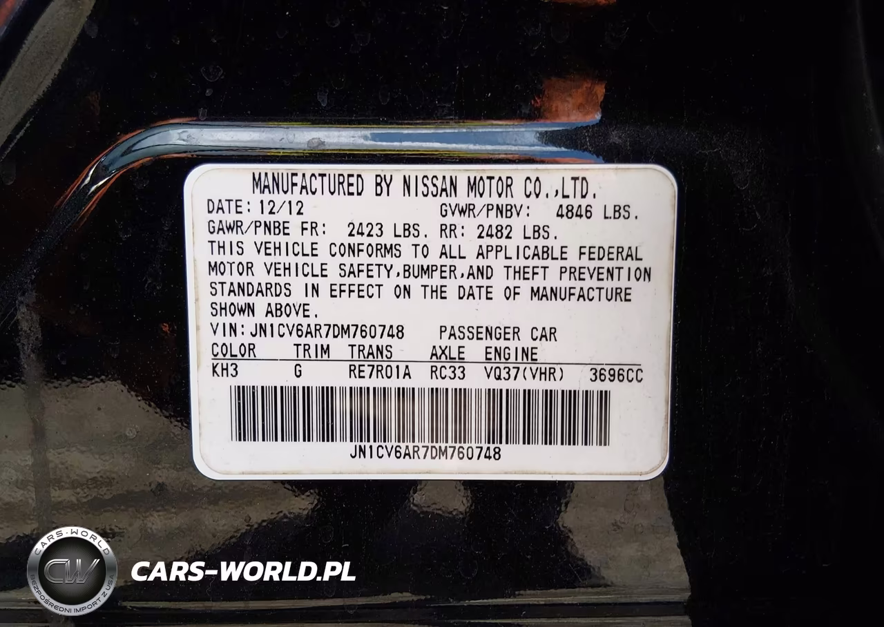 2013 Infiniti G37X VIN:JN1CV6AR7DM760748 - 9