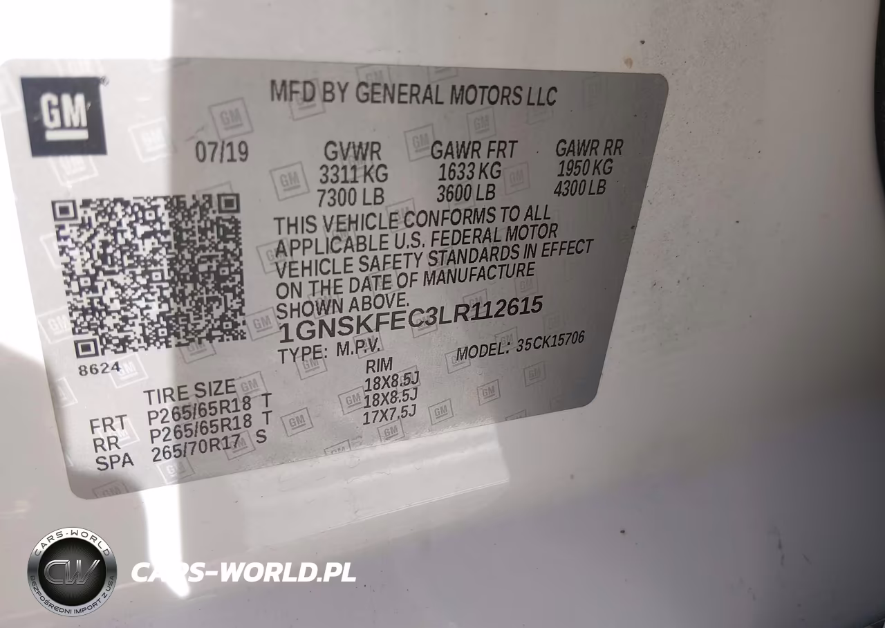 2020 Chevrolet Tahoe 4Wd Commercial Fleet VIN:1GNSKFEC3LR112615 - 9