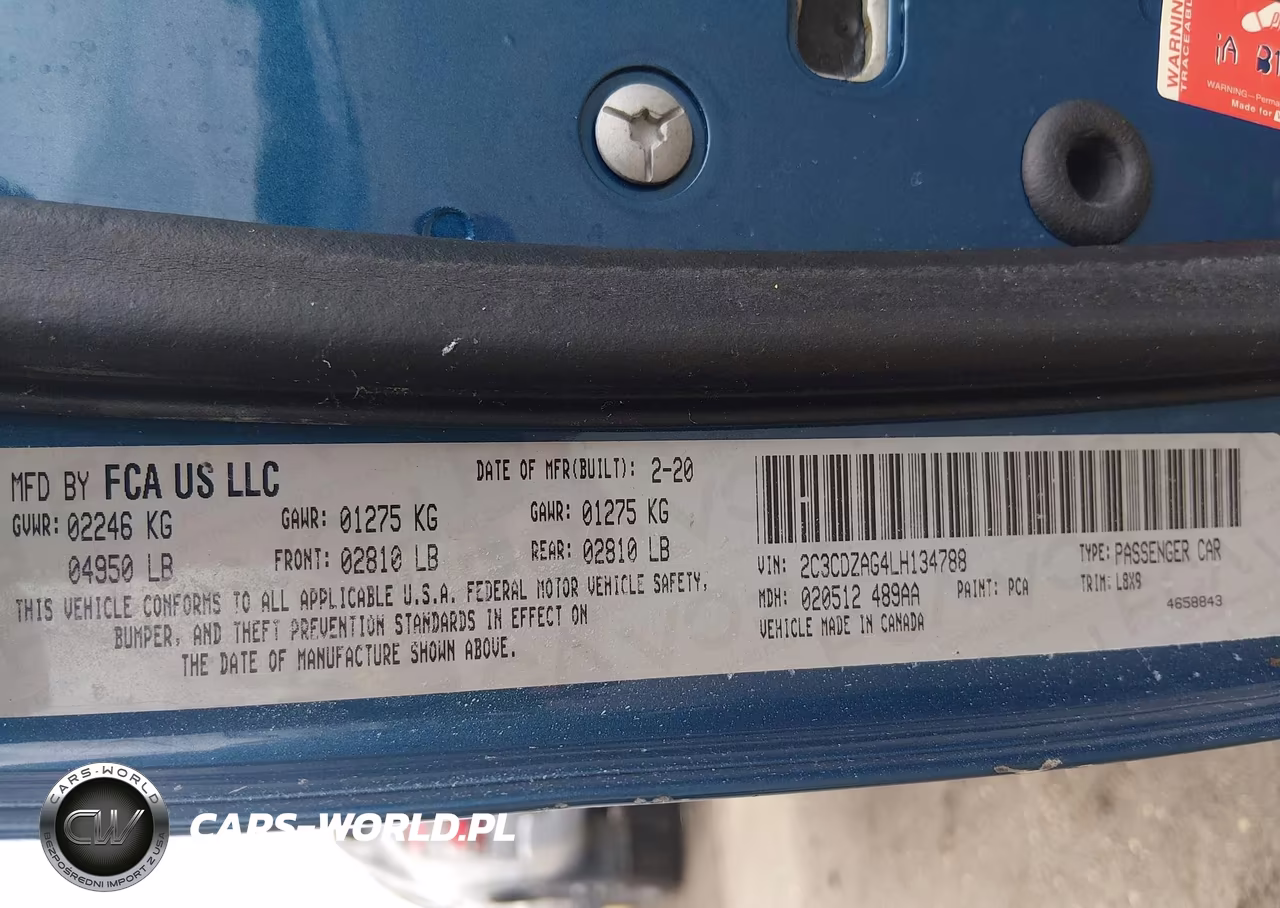 2020 Dodge Challenger Sxt VIN:2C3CDZAG4LH134788 - 9